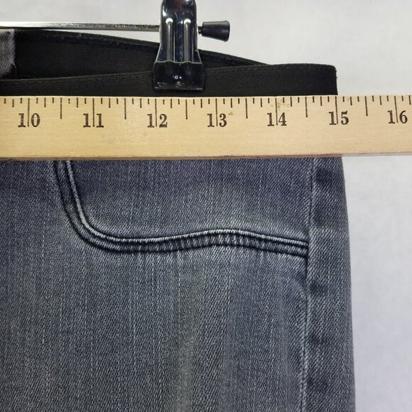 Helmut Lang Jeggings Sz 29 Skinny Jeans Gray Black Waistband Pull-On Stretch USA - Picture 8 of 12